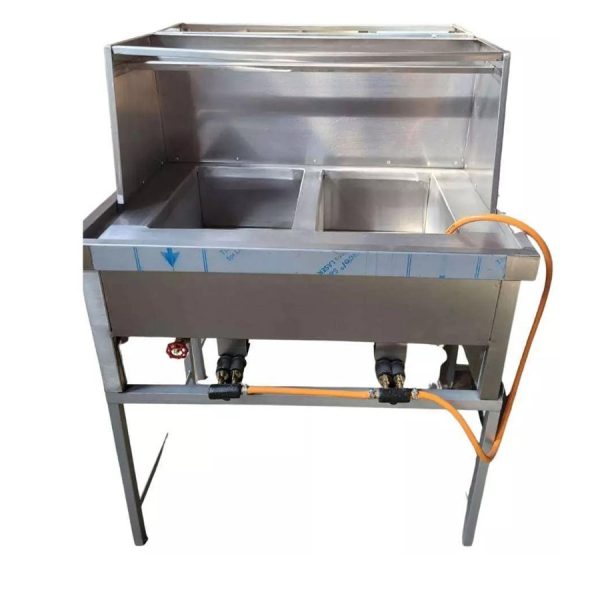 Gas spaza fryer floorstanding 2x22Lt (baskets included)
